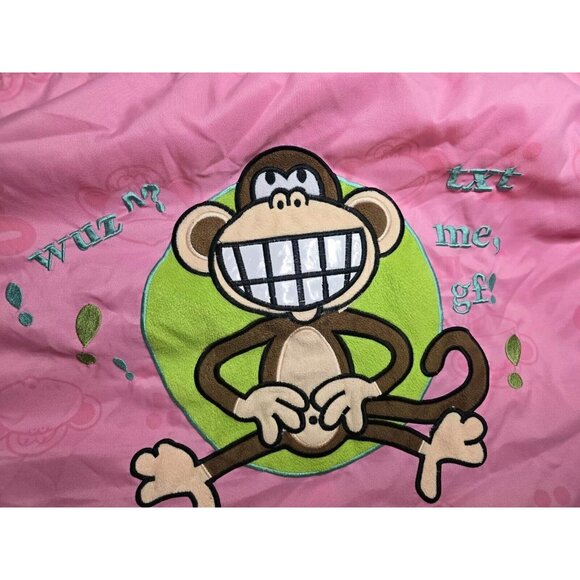 Y2k 2000s Original Bobby Jack Monkey Pink Standard Pillow Cases ×2- READ INFO - Picture 8 of 14